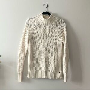 American Eagle Outfitters Cozy Cream Chunky Knit Mock Turtleneck Sweater XS